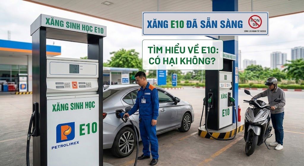Xe ô tô, xe máy đổ xăng E10 có hại không?